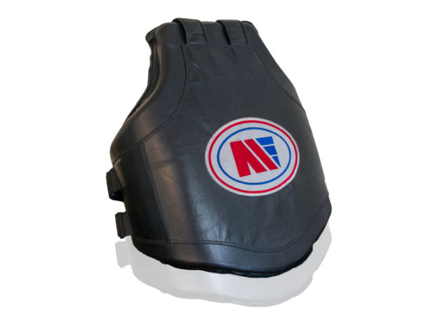 Main Event Boxing Pro Leather Contoured Gel Coach Body Protector